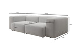 Lade das Bild in den Galerie-Viewer, Exklusives Designer 2-Sitzer Sofa Snug: Luxuriöser Bouclé-Stoff, Modern & Komfortabel