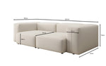 Lade das Bild in den Galerie-Viewer, Designer Gemütliches 2-Sitzer Stoffsofa: Modern, Komfortabel & Stylisch für Ihr Zuhause
