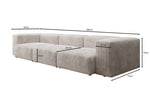 Lade das Bild in den Galerie-Viewer, Designer 3-Sitzer Cord Sofa Snug – Gemütliches, Modernes Luxus Wohnzimmer Sofa