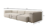 Lade das Bild in den Galerie-Viewer, Designer 3-Sitzer Sofa Snug: Luxuriöses Stoff-Sofa für modernes Wohnzimmer