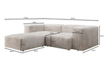Lade das Bild in den Galerie-Viewer, Gemütliches Designer L-Sofa Snug Mini aus Cordstoff für modernes Wohnen