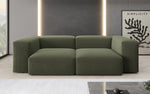 Lade das Bild in den Galerie-Viewer, Exklusives Designer 2-Sitzer Sofa Snug: Luxuriöser Bouclé-Stoff, Modern & Komfortabel