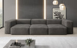 Lade das Bild in den Galerie-Viewer, Luxuriöses Designer 3-Sitzer Samtsofa Snug – Komfortables Wohnzimmer Sofa mit Stil