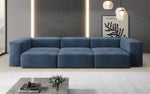 Lade das Bild in den Galerie-Viewer, Luxuriöses Designer 3-Sitzer Samtsofa Snug – Komfortables Wohnzimmer Sofa mit Stil
