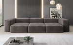 Lade das Bild in den Galerie-Viewer, Luxuriöses Designer 3-Sitzer Samtsofa Snug – Komfortables Wohnzimmer Sofa mit Stil