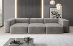Lade das Bild in den Galerie-Viewer, Luxuriöses Designer 3-Sitzer Samtsofa Snug – Komfortables Wohnzimmer Sofa mit Stil