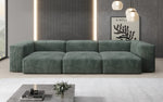 Lade das Bild in den Galerie-Viewer, Designer 3-Sitzer Cord Sofa Snug – Gemütliches, Modernes Luxus Wohnzimmer Sofa
