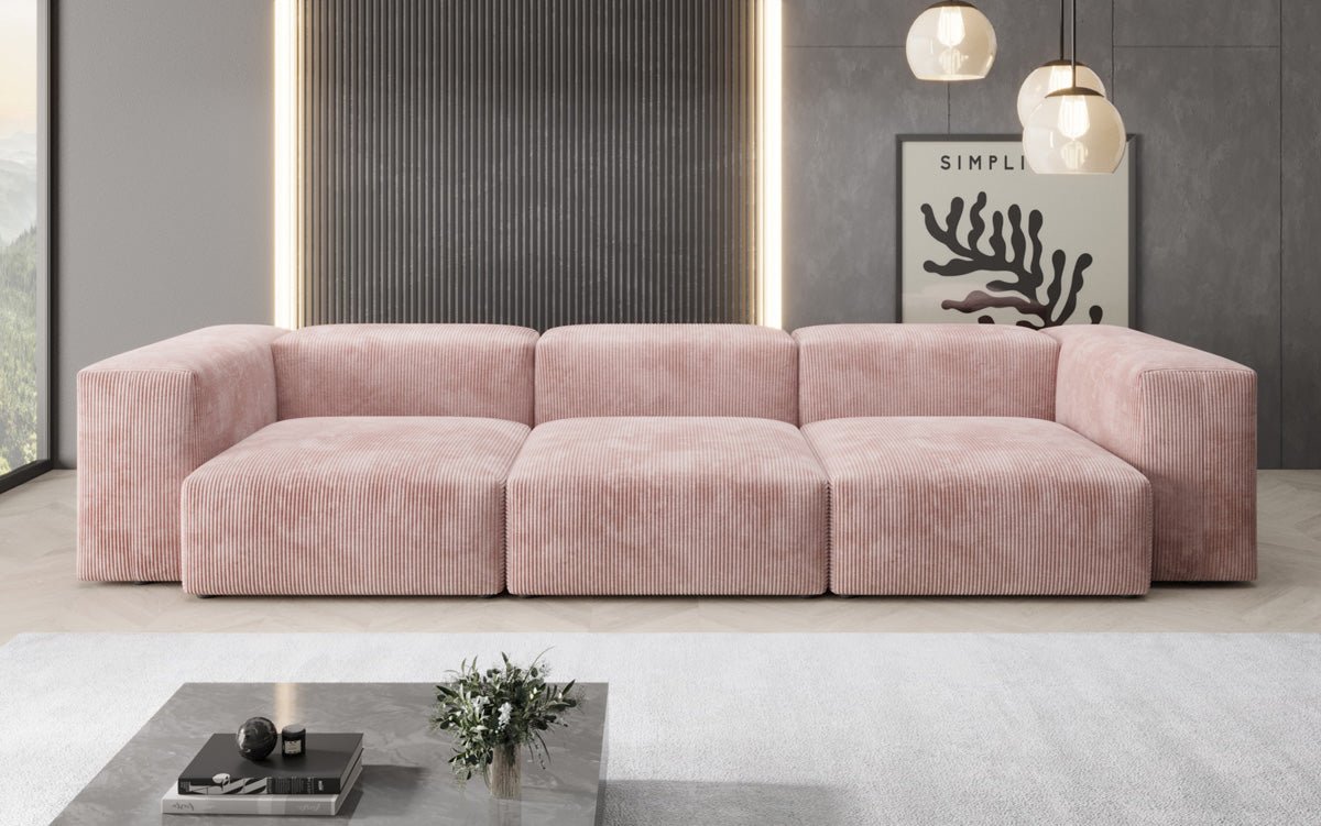 Gemütliches Designer 3-Sitzer Cordsofa Snug für modernes Wohnzimmer – Stilvoller Komfort