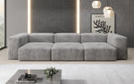 Lade das Bild in den Galerie-Viewer, Gemütliches Designer 3-Sitzer Cordsofa Snug für modernes Wohnzimmer – Stilvoller Komfort