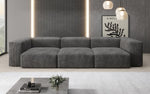 Lade das Bild in den Galerie-Viewer, Gemütliches Designer 3-Sitzer Cordsofa Snug für modernes Wohnzimmer – Stilvoller Komfort