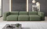 Lade das Bild in den Galerie-Viewer, Designer 3-Sitzer Sofa Snug: Luxuriöses Stoff-Sofa für modernes Wohnzimmer