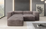 Lade das Bild in den Galerie-Viewer, Gemütliches Designer L-Sofa Snug Mini aus Cordstoff für modernes Wohnen