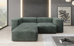 Lade das Bild in den Galerie-Viewer, Gemütliches Designer L-Sofa Snug Mini aus Cordstoff für modernes Wohnen