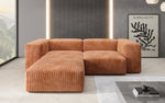 Lade das Bild in den Galerie-Viewer, Gemütliches Designer L-Sofa Snug Mini aus Cordstoff für modernes Wohnen