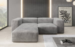 Lade das Bild in den Galerie-Viewer, Gemütliches Designer L-Sofa Snug Mini aus Cordstoff für modernes Wohnen