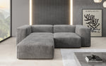 Lade das Bild in den Galerie-Viewer, Gemütliches Designer L-Sofa Snug Mini aus Cordstoff für modernes Wohnen