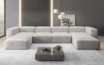 Lade das Bild in den Galerie-Viewer, Luxuriöses U-Sofa aus Samt 250 cm Großzügig Komfortabel Modern