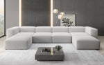 Lade das Bild in den Galerie-Viewer, Luxuriöses U-Form Bouclé Designer Sofa: Gemütlich, Modern, Groß für Ihr Wohnzimmer