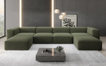 Lade das Bild in den Galerie-Viewer, Luxuriöses U-Form Bouclé Designer Sofa: Gemütlich, Modern, Groß für Ihr Wohnzimmer