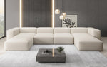 Lade das Bild in den Galerie-Viewer, Luxuriöses U-Sofa Snug, Modernes Design, Bequemer Stoffbezug, Viele Farben