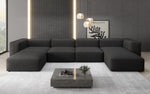 Lade das Bild in den Galerie-Viewer, Luxuriöses U-Sofa Snug, Modernes Design, Bequemer Stoffbezug, Viele Farben