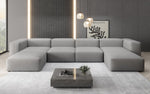 Lade das Bild in den Galerie-Viewer, Luxuriöses U-Sofa Snug, Modernes Design, Bequemer Stoffbezug, Viele Farben