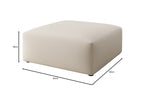 Lade das Bild in den Galerie-Viewer, Gemütlicher 80cm Snug Stoff-Pouf: Vielseitiger Hocker, Fußstütze & Beistelltisch
