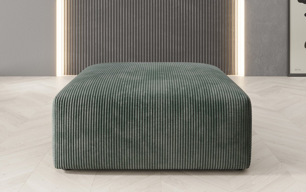 Snug Cord Beistellhocker: Gemütlicher, Stilvoller 80cm Sitzpouf für Modernes Wohnen