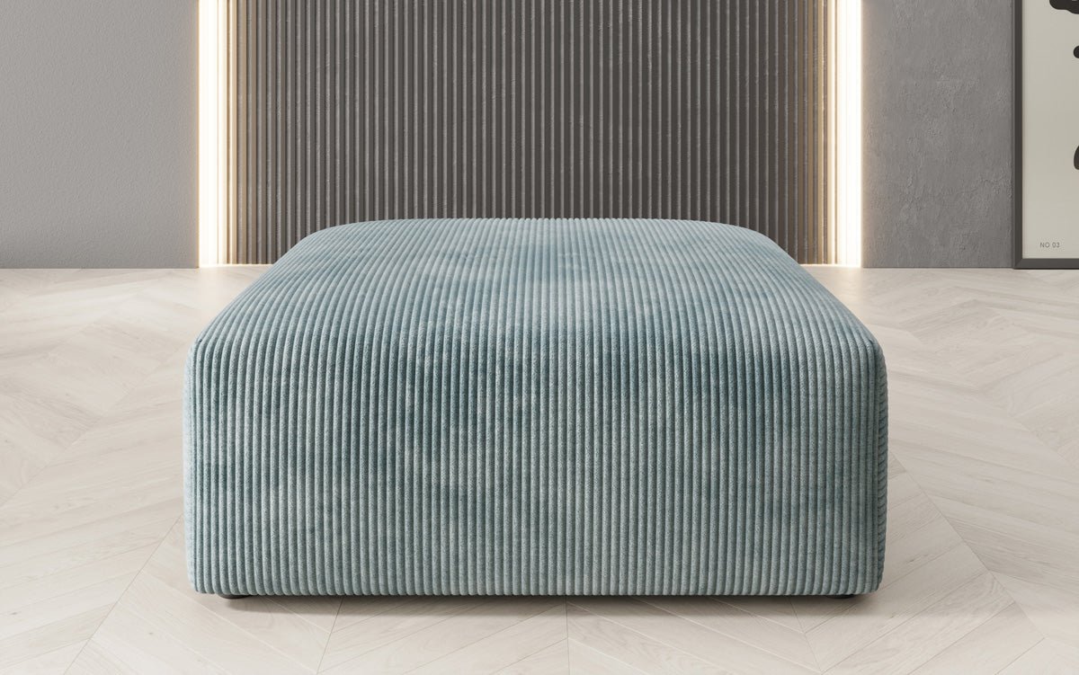 Snug Cord Beistellhocker: Gemütlicher, Stilvoller 80cm Sitzpouf für Modernes Wohnen