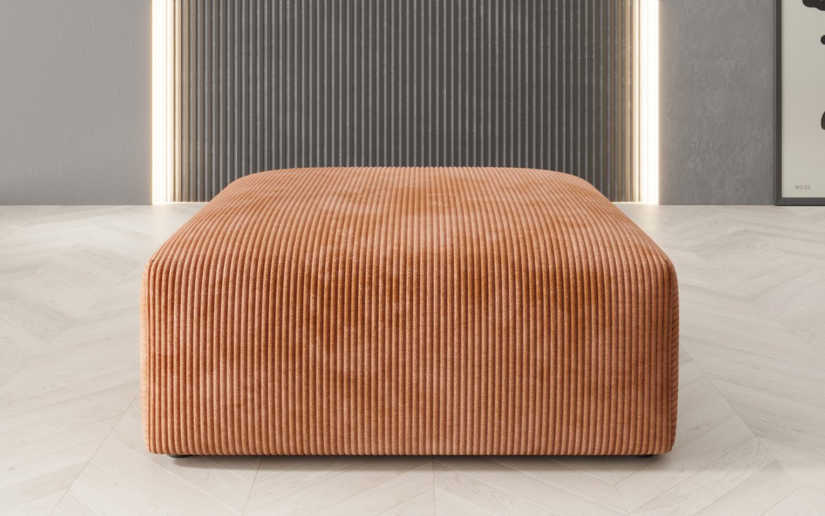 Snug Cord Beistellhocker: Gemütlicher, Stilvoller 80cm Sitzpouf für Modernes Wohnen
