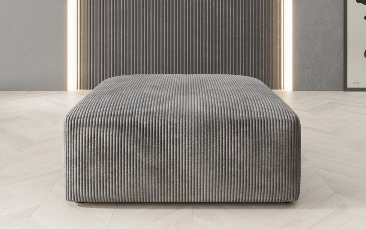 Snug Cord Beistellhocker: Gemütlicher, Stilvoller 80cm Sitzpouf für Modernes Wohnen
