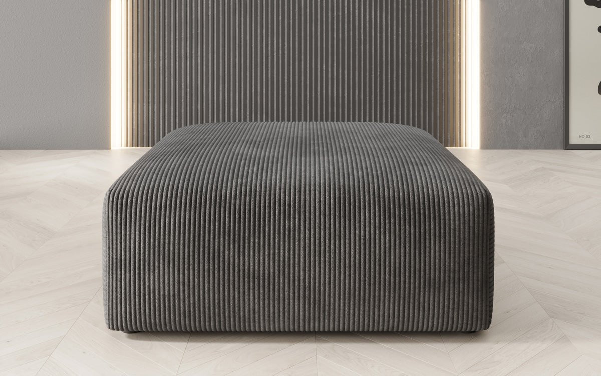 Snug Cord Beistellhocker: Gemütlicher, Stilvoller 80cm Sitzpouf für Modernes Wohnen