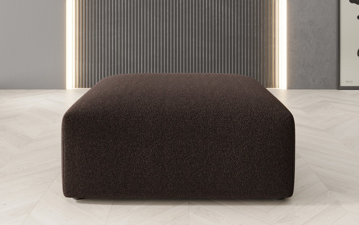Eleganter 80cm Bouclé Beistellhocker: Gemütlicher, Moderner Sitzpouf für Stilvolles Wohnen