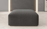 Lade das Bild in den Galerie-Viewer, Luxuriöser Bouclé Beistellhocker Snug: Stilvoller Akzent, Robust & Vielseitig, 80cm Durchmesser