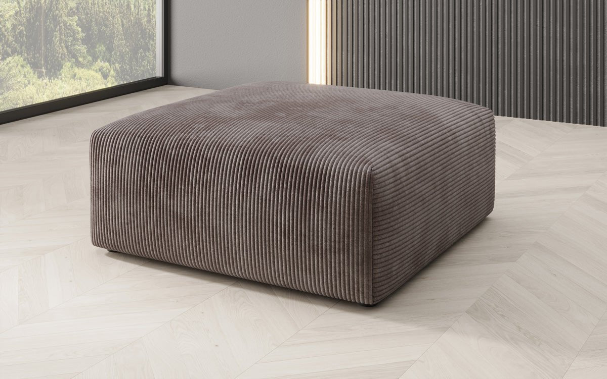 Snug Cord Beistellhocker: Gemütlicher, Stilvoller 80cm Sitzpouf für Modernes Wohnen