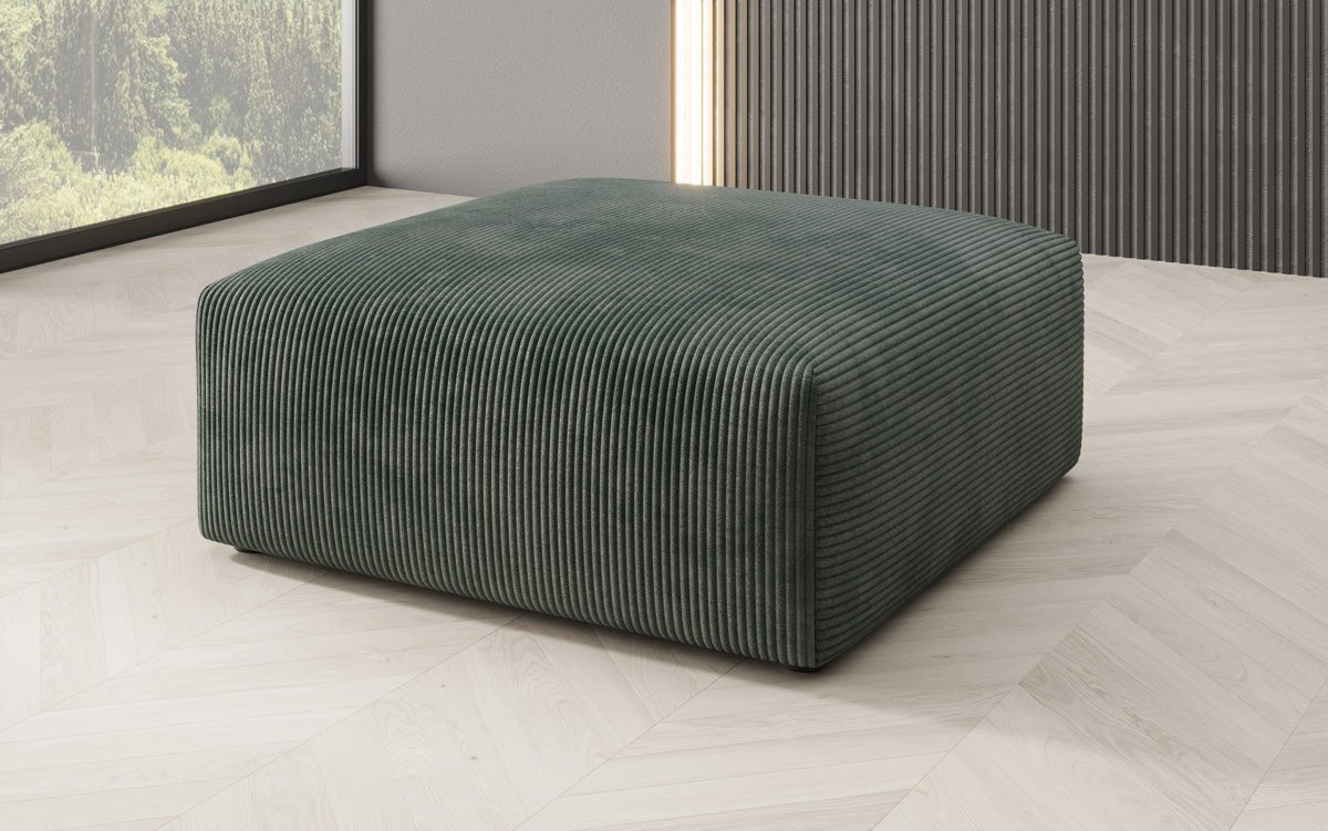 Snug Cord Beistellhocker: Gemütlicher, Stilvoller 80cm Sitzpouf für Modernes Wohnen