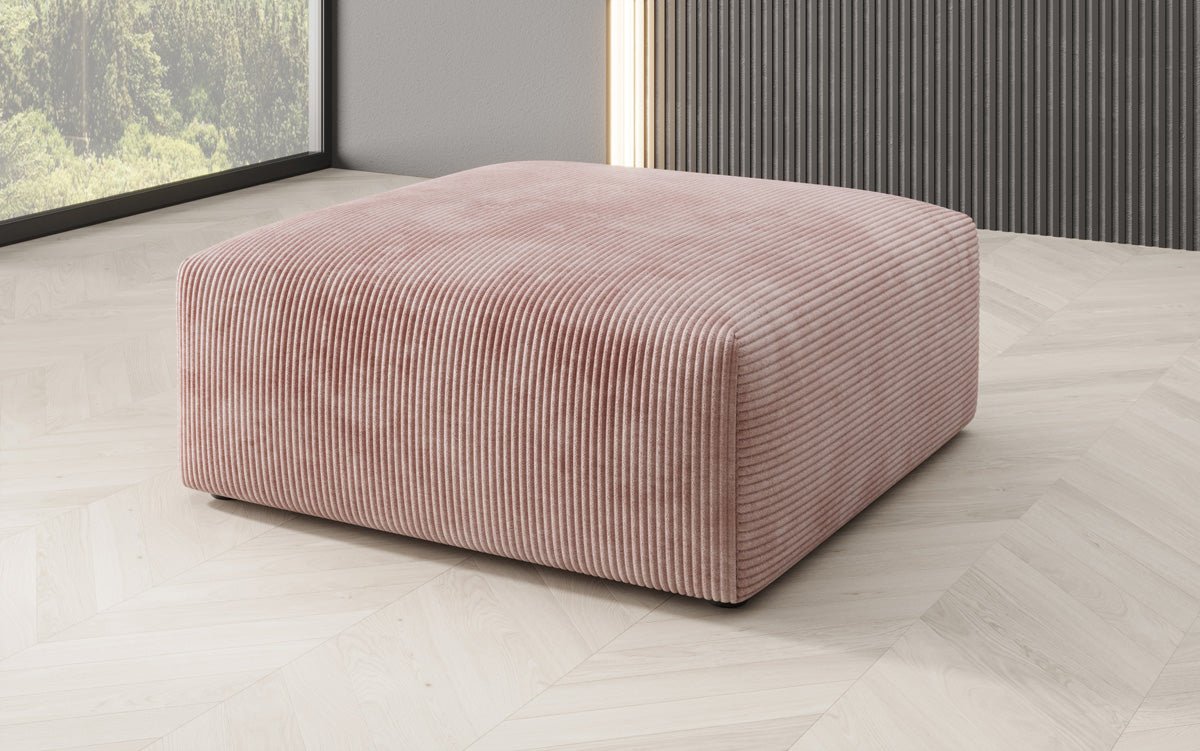 Snug Cord Beistellhocker: Gemütlicher, Stilvoller 80cm Sitzpouf für Modernes Wohnen