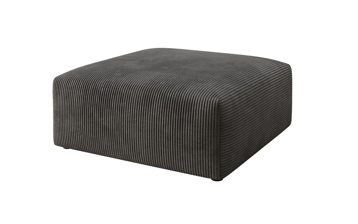 Snug 80 cm Luxus Cord Beistellhocker – Weicher, Vielseitiger Sitzpouf für Modernes Wohnen