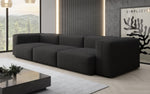 Lade das Bild in den Galerie-Viewer, Designer 3-Sitzer Sofa Snug: Luxuriöses Stoff-Sofa für modernes Wohnzimmer