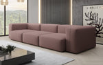 Lade das Bild in den Galerie-Viewer, Designer 3-Sitzer Sofa Snug: Luxuriöses Stoff-Sofa für modernes Wohnzimmer