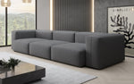Lade das Bild in den Galerie-Viewer, Designer 3-Sitzer Sofa Snug: Luxuriöses Stoff-Sofa für modernes Wohnzimmer