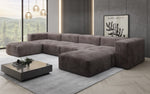 Lade das Bild in den Galerie-Viewer, Luxuriöses Designer U-Sofa Snug aus Cordstoff – Gemütlichkeit trifft Stil