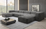 Lade das Bild in den Galerie-Viewer, Luxuriöses Designer U-Sofa Snug aus Cordstoff – Gemütlichkeit trifft Stil