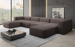 Lade das Bild in den Galerie-Viewer, Luxuriöses U-Sofa Snug, Modernes Design, Bequemer Stoffbezug, Viele Farben