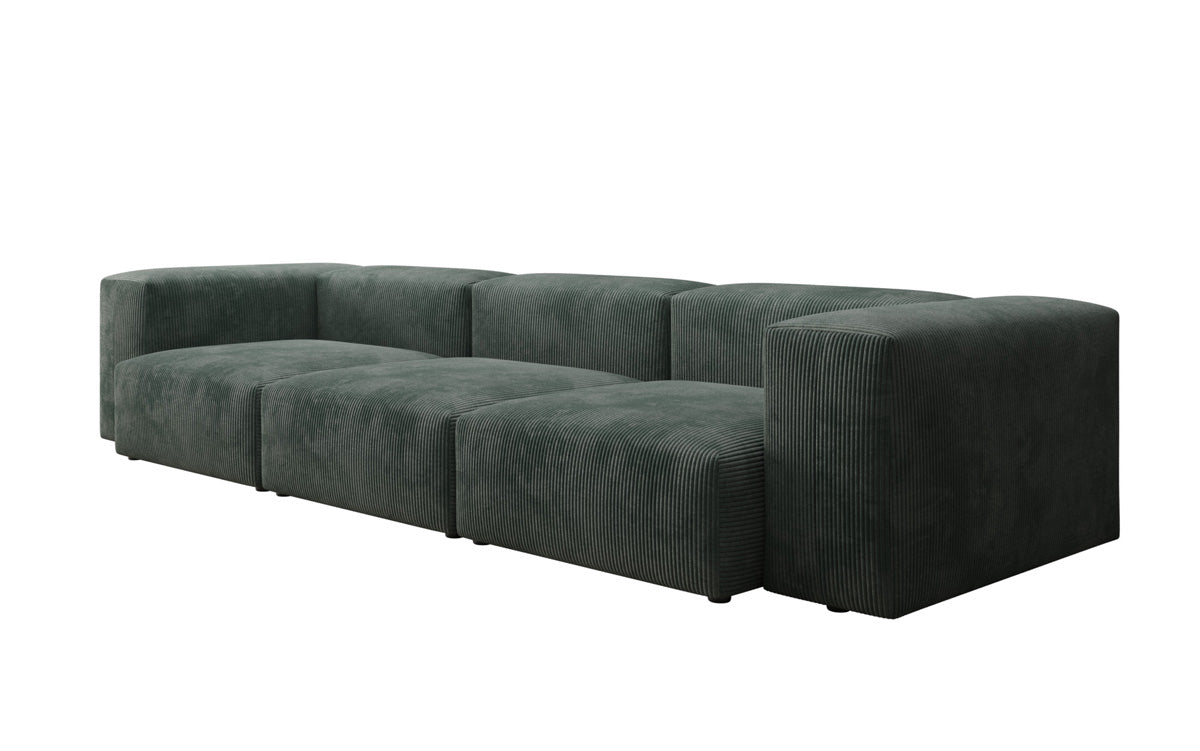 Gemütliches Designer 3-Sitzer Cordsofa Snug für modernes Wohnzimmer – Stilvoller Komfort