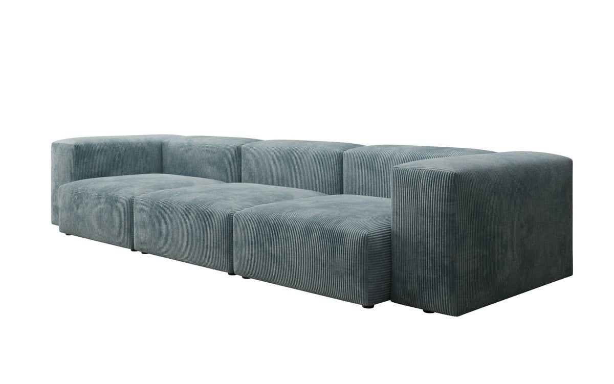 Gemütliches Designer 3-Sitzer Cordsofa Snug für modernes Wohnzimmer – Stilvoller Komfort