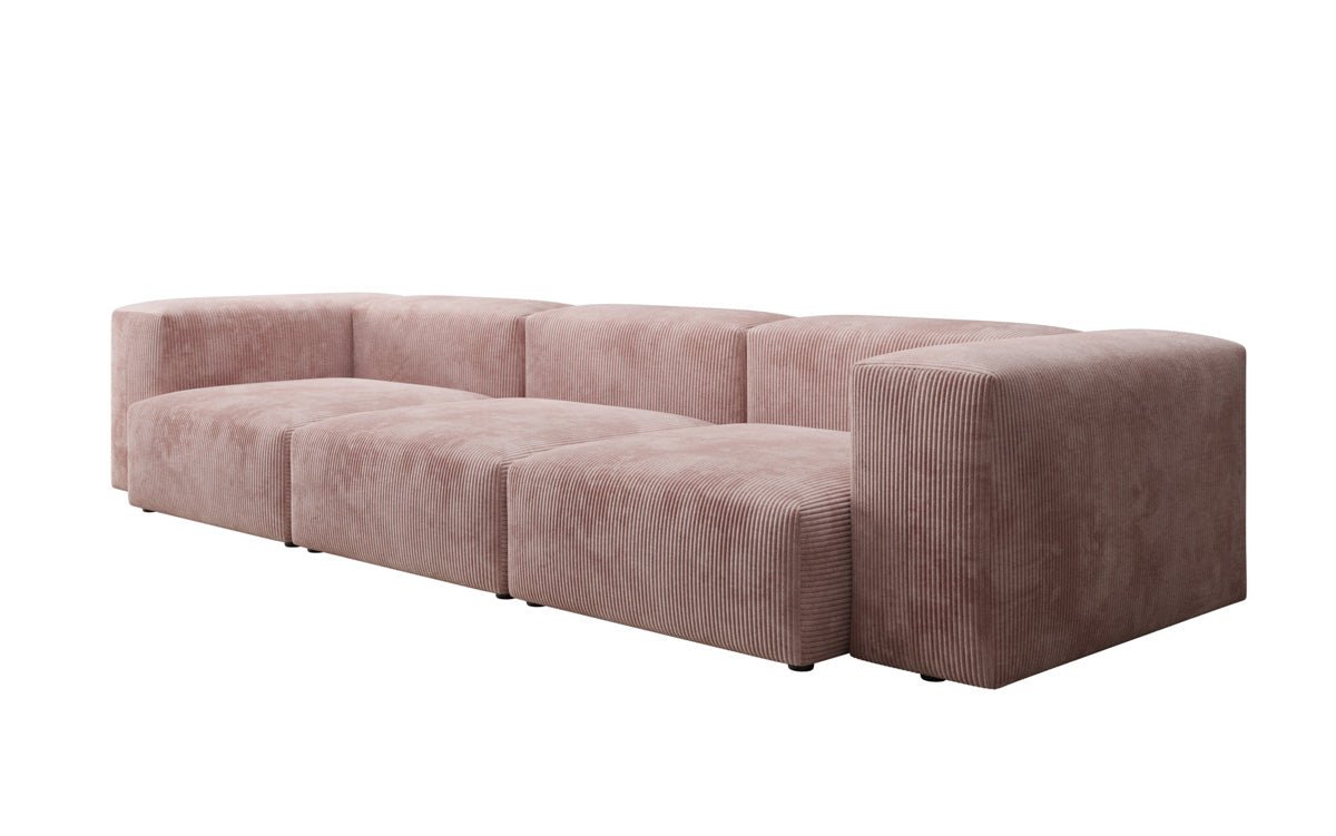Designer 3-Sitzer Cord Sofa Snug – Gemütliches, Modernes Luxus Wohnzimmer Sofa