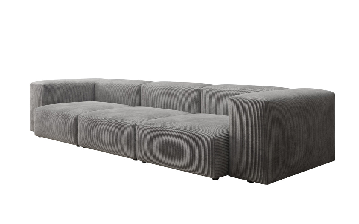 Designer 3-Sitzer Cord Sofa Snug – Gemütliches, Modernes Luxus Wohnzimmer Sofa