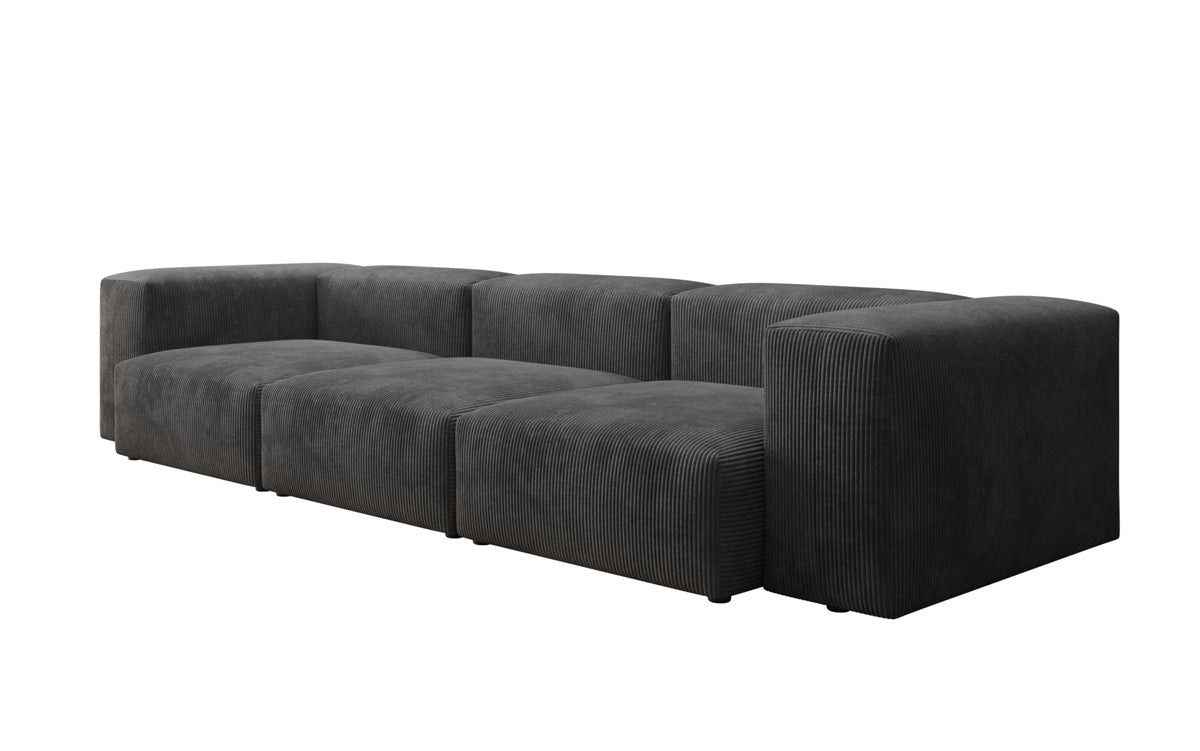 Designer 3-Sitzer Cord Sofa Snug – Gemütliches, Modernes Luxus Wohnzimmer Sofa