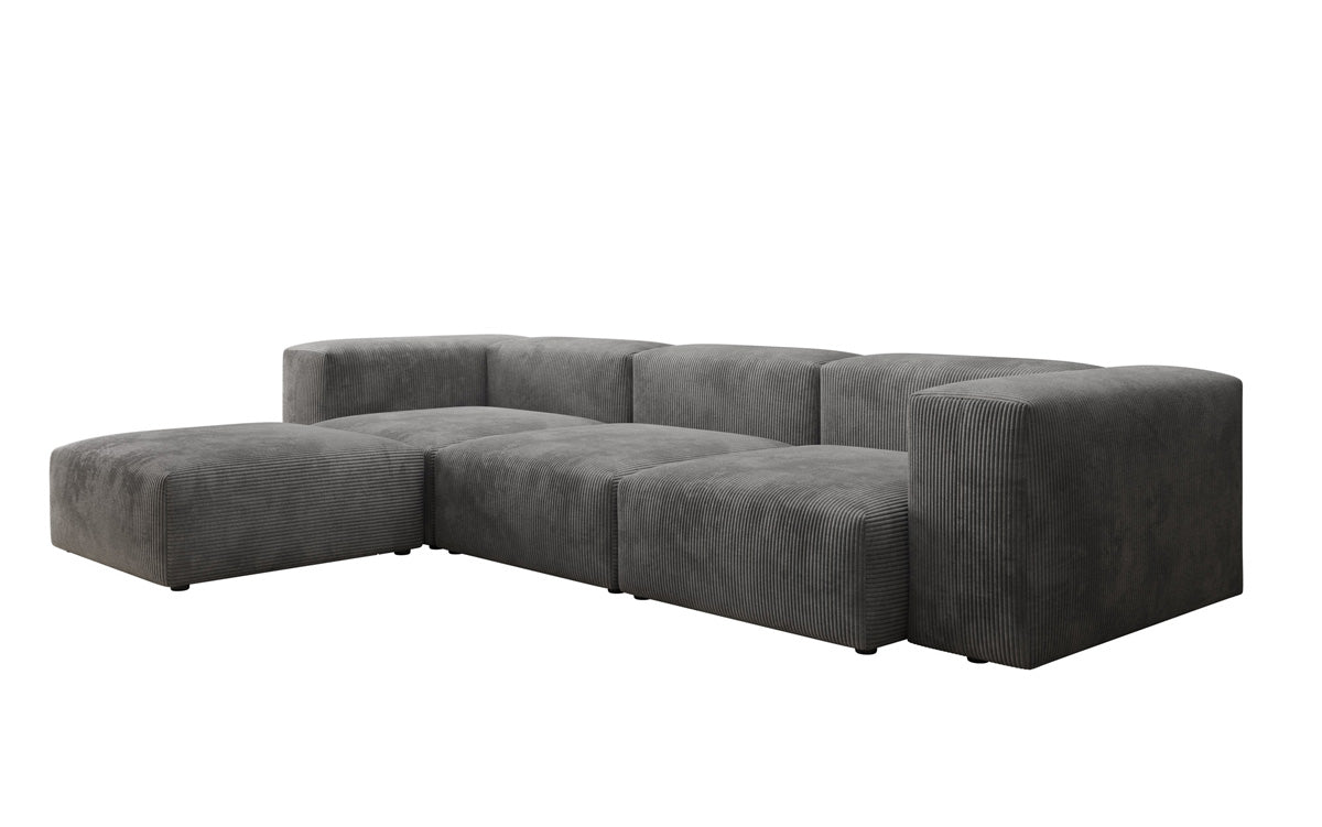 Modernes Designer L-Sofa Ecksofa aus Cordstoff – Bequem, Modular & Stilvoll